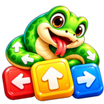 glossy snake arrow game icon